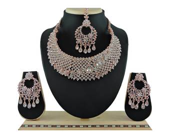 Multicolor designer function wear ad necklace set 1