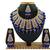 Blue designer function wear ad necklace set