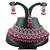 Red designer function wear ad necklace set