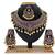 Blue designer function wear ad necklace set