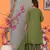 Green Embroidered Cotton Kurta and Pant Set with Dupatta