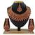 Red designer function wear ad necklace set
