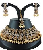 Multicolor designer function wear ad necklace set