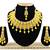 Yellow designer function wear ad necklace set