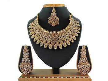 Multicolor designer function wear ad necklace set 1