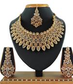 Multicolor designer function wear ad necklace set