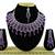 Purple designer function wear ad necklace set