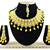 Yellow designer function wear ad necklace set