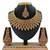 Gold designer function wear ad necklace set