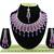 Purple designer function wear ad necklace set