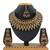 Black designer function wear ad necklace set
