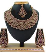 Multicolor designer function wear ad necklace set
