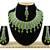 Green designer function wear ad necklace set
