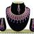 Purple designer function wear ad necklace set
