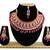 Red designer function wear ad necklace set