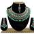 Green designer function wear ad necklace set
