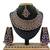 Blue designer function wear ad necklace set