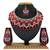 Red designer function wear ad necklace set