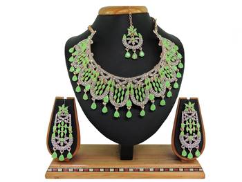 Multicolor designer function wear ad necklace set 1