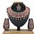 Pink designer function wear ad necklace set
