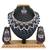 Blue designer function wear ad necklace set