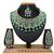 Green designer function wear ad necklace set
