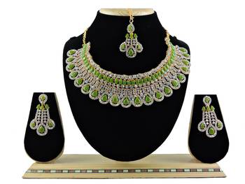 Multicolor designer function wear ad necklace set 1