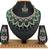 Green designer function wear ad necklace set