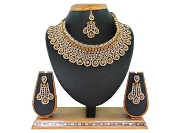 Multicolor designer function wear ad necklace set 1