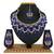 Blue designer function wear ad necklace set