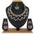 Black designer function wear ad necklace set