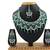 Green designer function wear ad necklace set