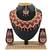 Red designer function wear ad necklace set