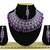 Purple designer function wear ad necklace set