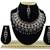 Black designer function wear ad necklace set