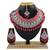 Red designer function wear ad necklace set