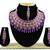 Purple designer function wear ad necklace set