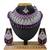 Purple designer function wear ad necklace set