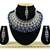 Blue designer function wear ad necklace set