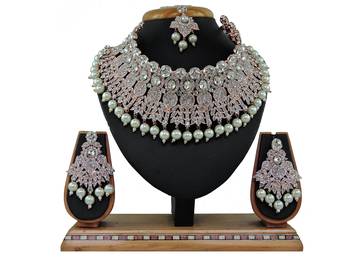 Multicolor designer function wear ad necklace set 1