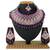 Purple designer function wear ad necklace set