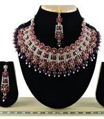 Multicolor designer function wear ad necklace set