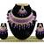 Purple designer function wear ad necklace set