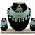 Green designer function wear ad necklace set