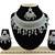 Grey designer function wear ad necklace set