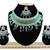 Green designer function wear ad necklace set