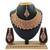 Pink designer function wear ad necklace set