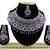 Purple designer function wear ad necklace set