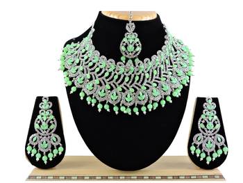 Multicolor designer function wear ad necklace set 1
