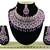 Purple designer function wear ad necklace set